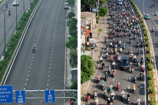 Có đường 4.800 tỷ nối ga T3, nghìn xe vẫn 'chôn chân' hướng vào trung tâm TPHCM