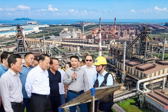 Lãnh đạo Lào vừa tới thăm dự án thép gần 13 tỷ USD ở Việt Nam, kinh ngạc trước quy mô của 'biểu tượng công nghiệp'