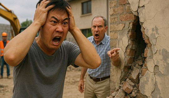 Xây nhà làm nứt tường hàng xóm sẽ lãnh hậu quả gì?