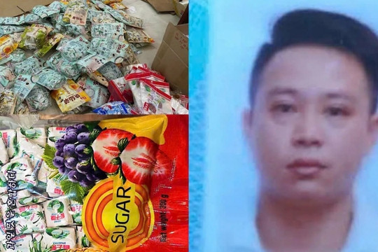 Khởi tố đối tượng sản xuất 6 tấn kẹo giả 'phù phép' thành hàng Nhật - Hàn tại La Phù