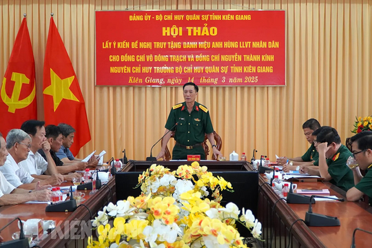 Đề nghị truy tặng danh hiệu Anh hùng LLVT nhân dân thời kỳ kháng chiến chống Mỹ, cứu nước cho 3 cán bộ, liệt sĩ