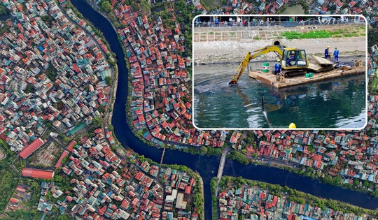 Công trình đập dâng giữ nước đầu tiên trên dòng sông hơn 2.000 tuổi giữa lòng Thủ đô ghi dấu mốc quan trọng