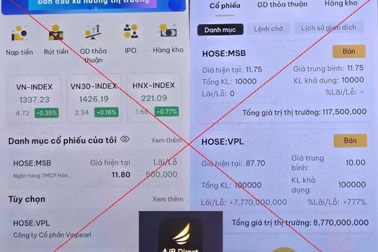 Mất 4 tỷ đồng vì đầu tư cổ phiếu trên app giả: Nạn nhân tại Hà Nội bị chặn liên lạc, xóa tài khoản