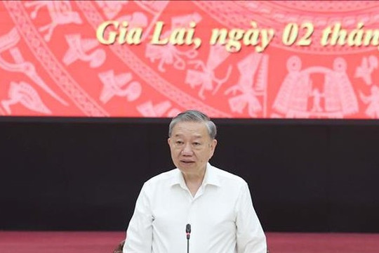 Tổng Bí thư: Đưa Gia Lai mới thành cực tăng trưởng quan trọng Trung - Trung Bộ