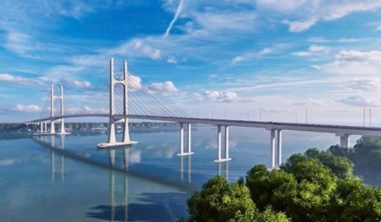 Cây cầu gần 7.000 tỷ, cách cầu dây văng đầu tiên do Việt Nam thiết kế 3,8km: Hơn 300 hộ dân bị ảnh hưởng đón tin vui