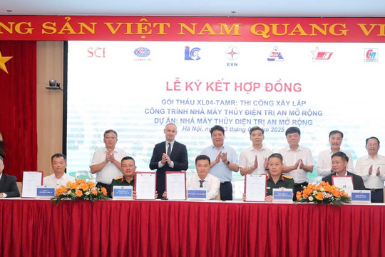 EVN ký kết hợp đồng gói thầu quy mô lớn nhất nhà máy thủy điện Trị An mở rộng