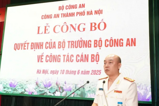 Đại tá Nguyễn Đức Long được bổ nhiệm giữ chức Phó Giám đốc Công an Hà Nội