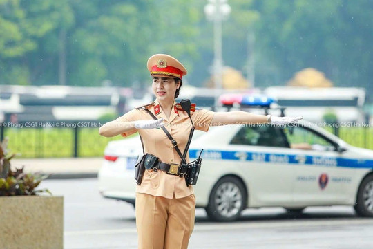 Cảnh sát giao thông Hà Nội thông tin về đoạn đường bị cấm lưu thông, người dân chú ý