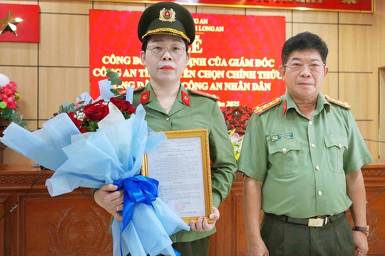 Chính thức tuyển em gái trung tá CSGT hy sinh khi bắt ô tô ma túy vào lực lượng công an