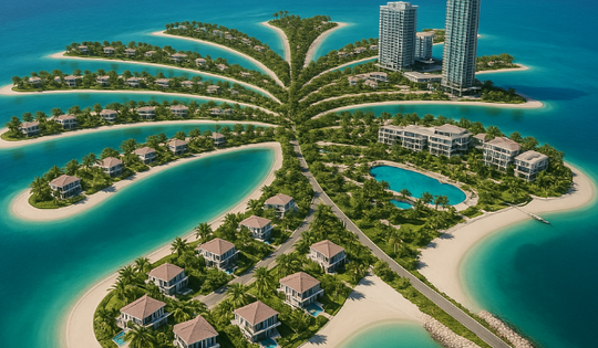Việt Nam sẽ xây 5 cụm đảo nổi trên biển giống mô hình của Dubai, tọa lạc tại thành phố đáng sống nhất cả nước