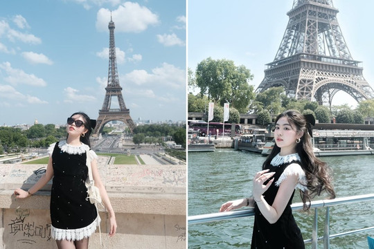 Con gái MC Quyền Linh diện đồ hàng trăm triệu ở Pháp