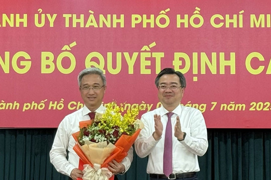 Ông Đặng Minh Thông làm Phó Bí thư Thành ủy TPHCM