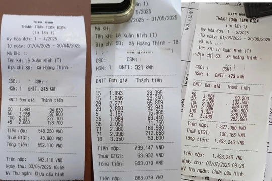 Nhiều hộ gia đình ở Thanh Hoá cũng 'sốc' vì tiền điện tháng 6 tăng vọt