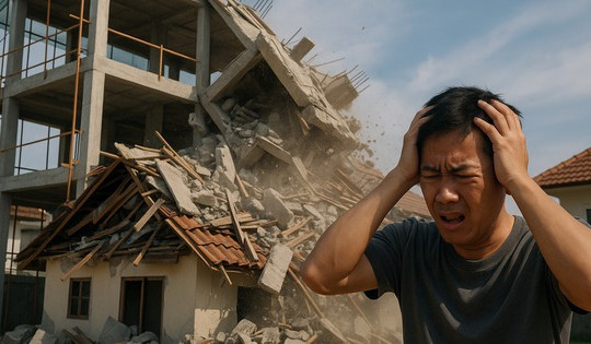 Xây nhà làm sập nhà hàng xóm sẽ phải bồi thường ra sao?