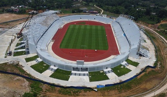 Sân vận động 22.000 chỗ lớn nhất miền núi phía Bắc: Mặt sân xanh mướt chuẩn FIFA, ngày vận hành sắp cận kề