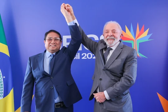 Thủ tướng dự lễ công bố lô hàng xuất khẩu cá tra-basa, rô phi đầu tiên sang Brazil