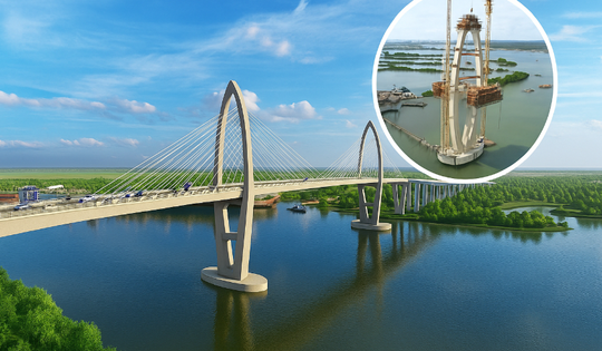 Cây cầu 4.900 tỷ có nhịp chính dài nhất Đông Nam Á dần thành hình