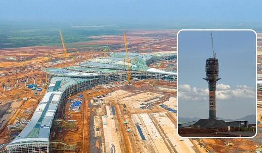 Công trình cao nhất tại siêu sân bay Long Thành chính thức đạt dấu mốc quan trọng