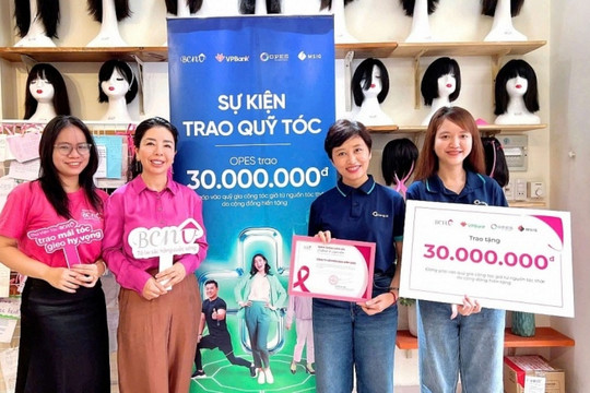 OPES cùng với VPBank và MSIG tham gia hoạt động gây quỹ tóc cho bệnh nhân ung thư