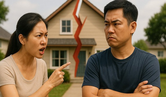 Chồng ngoại tình, vợ muốn ly hôn: Tài sản là ngôi nhà chung 100m2 sẽ phân chia thế nào?