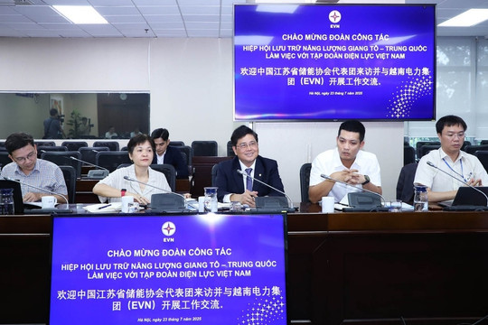 EVN làm việc với ông lớn năng lượng Trung Quốc, tìm lời giải cho bài toán lưu trữ điện