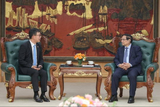 Thủ tướng tiếp lãnh đạo Dunamu và Hana, mở hướng hợp tác tài sản số với một ngân hàng VN30