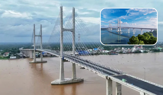 Chỉ 15 ngày nữa, cầu gần 7.000 tỷ cách cầu dây văng đầu tiên do Việt Nam thiết kế 3,8km sẽ chính thức khánh thành