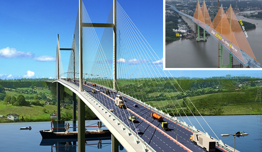Chưa đầy 1 tháng nữa, cầu dây văng có tĩnh không cao nhất Việt Nam sẽ thông xe