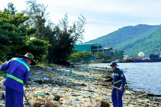 Rác thải ngập ngụa, bốc mùi hôi thối ở vịnh Mân Quang