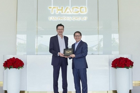 Chủ tịch THACO Trần Bá Dương đón tiếp khách VIP từ tập đoàn ô tô 4 tỷ USD