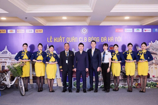 Vietravel Airlines trở thành nhà tài trợ vận chuyển hàng không chính thức của Hanoi FC mùa giải V.League 2025/2026