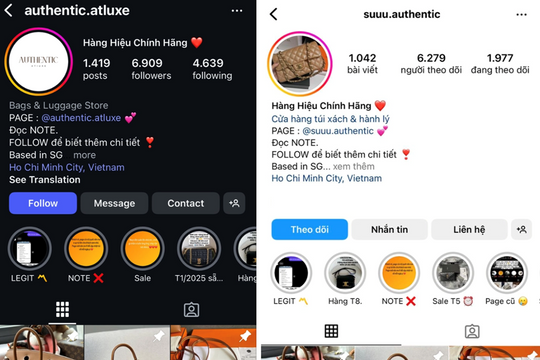 Công an tìm người mua túi qua Instagram
