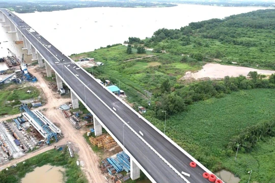 Từ 20/8, có thể lưu thông qua cầu lớn nhất tuyến Vành đai 3 TPHCM
