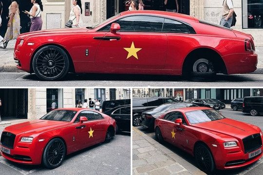 Chiếc Rolls-Royce 'cờ đỏ sao vàng' xuất hiện tại Paris thu hút hàng chục nghìn lượt tương tác: Có 1 chi tiết khiến nhiều người phải đặt dấu hỏi