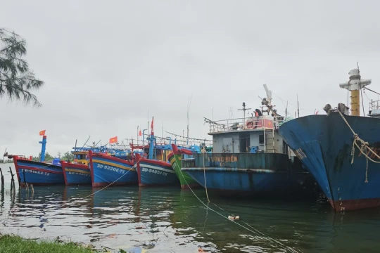 Huế yêu cầu kêu gọi tàu thuyền vào bờ tránh bão số 5 trước 19h tối nay