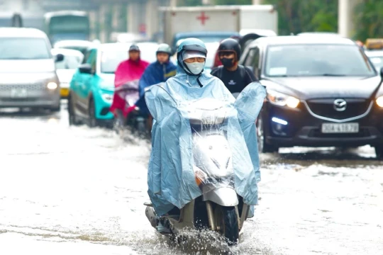 Hà Nội có nơi mưa trên 200mm do bão số 5