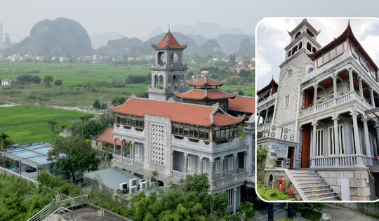 Biệt thự bằng đá lớn nhất Việt Nam: Cao 27m, được làm từ 3.000 tấn đá, không hồ vữa