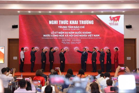 Ra mắt Trung tâm Báo chí phục vụ lễ kỷ niệm 80 năm Quốc khánh 2/9