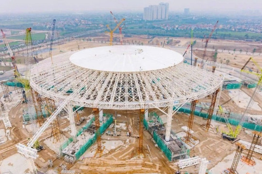 10.000 tấn thép Hòa Phát (HPG) kiến tạo mái vòm Trung tâm Triển lãm lớn nhất Đông Nam Á