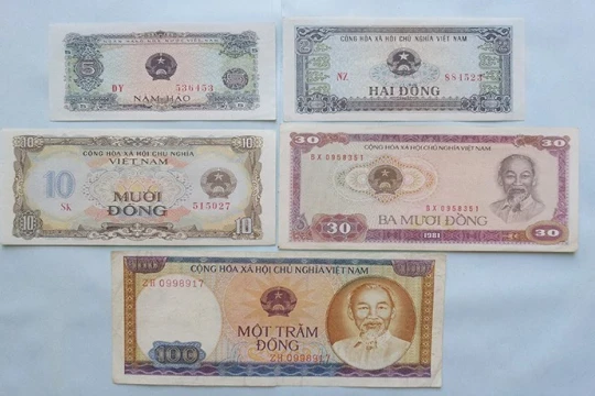 Giá trị 6 bộ tiền Việt Nam từ năm 1945 đến nay