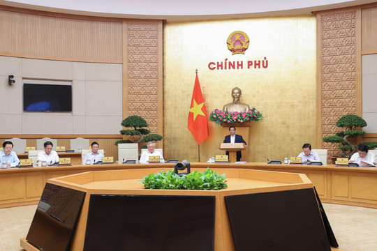 Thủ tướng Phạm Minh Chính chủ trì Phiên họp Chính phủ chuyên đề xây dựng pháp luật tháng 9/2025