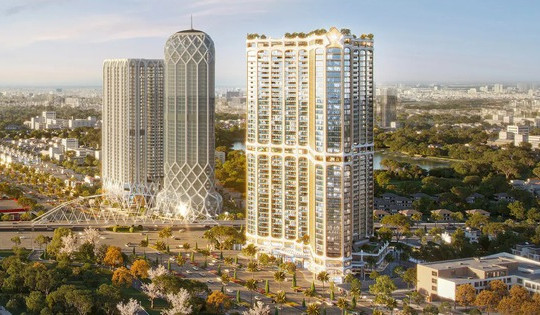 Tòa nhà chọc trời cao bậc nhất Hải Phòng: Thiết kế góc cạnh đạt tỷ lệ vàng, đã thành hình đẹp mắt