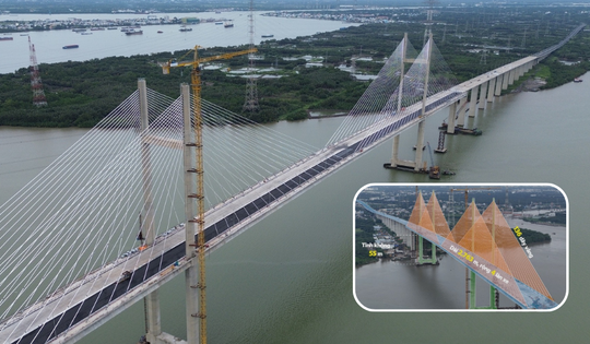 Cầu dây văng có tĩnh không cao nhất Việt Nam đón tin vui mới