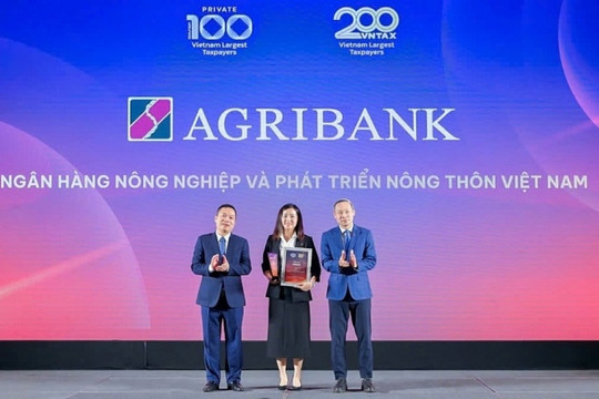 Agribank lọt Top 20 doanh nghiệp nộp ngân sách lớn nhất Việt Nam 2025