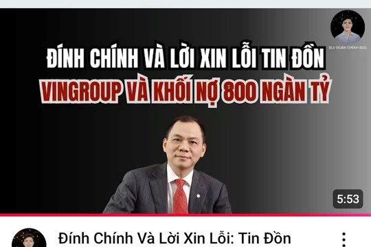 Bị Vingroup khởi kiện, nhiều tài khoản đã xóa nội dung xuyên tạc, nói lời xin lỗi vì thiếu hiểu biết