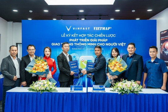 VinFast và Vietmap ký kết hợp tác chiến lược, phát triển giải pháp giao thông thông minh cho người Việt