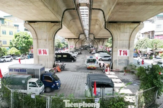 Thu hồi giấy phép và giải tỏa toàn bộ bãi xe tại gầm cầu Vĩnh Tuy