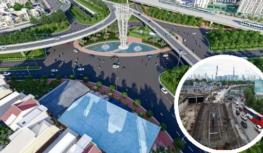 Sắp thông xe cầu vượt và hầm chui tại nút giao 3.400 tỷ hiện đại và độc đáo nhất TP. HCM