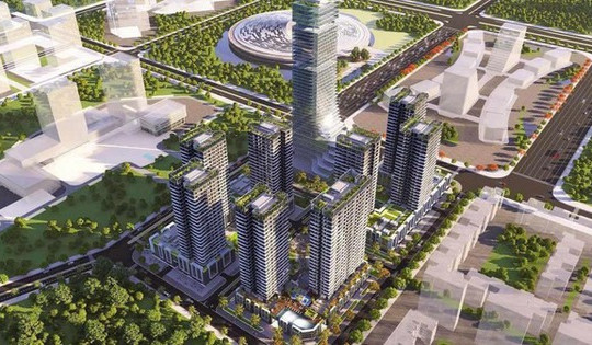 9 tòa tháp của Kinh Bắc nằm đối diện Trung tâm chính trị - hành chính Hải Phòng sau 2 tháng khởi công