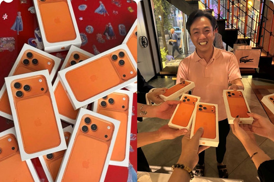 Cường đô la ‘chơi lớn’ mua hàng chục iPhone 17 Pro Max tặng bạn bè và nhân viên